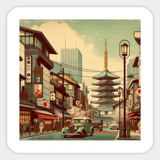 Retro Tokyo Street Japan Sticker